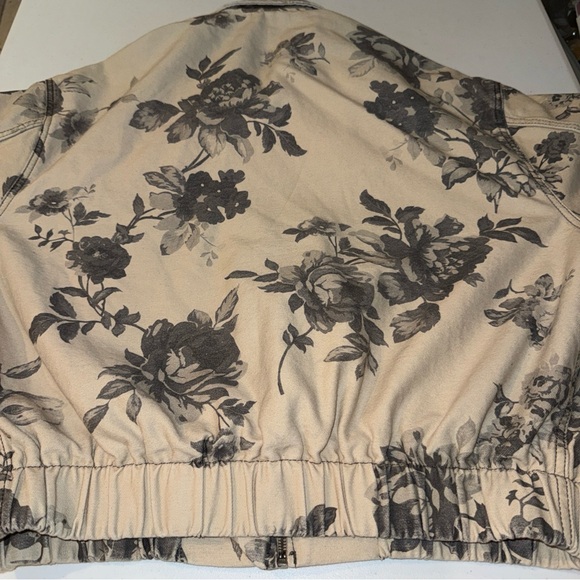 Rylie Bomber Jacket By Pilcro/Anthropologie, M,  Cropped, Cream $158 New NWT - Picture 11 of 12